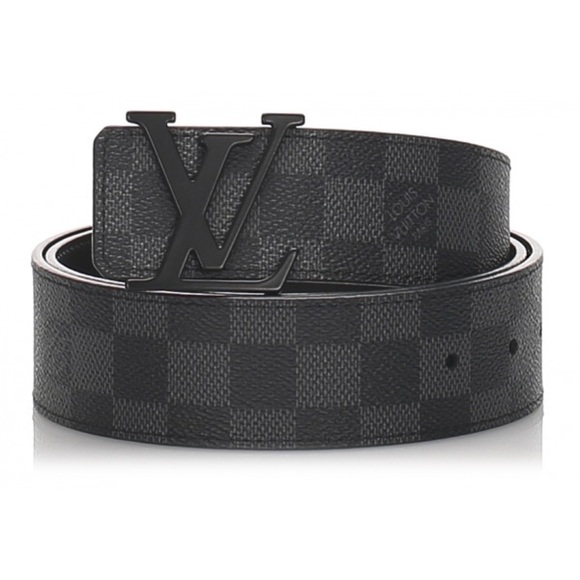 lv belt checkered